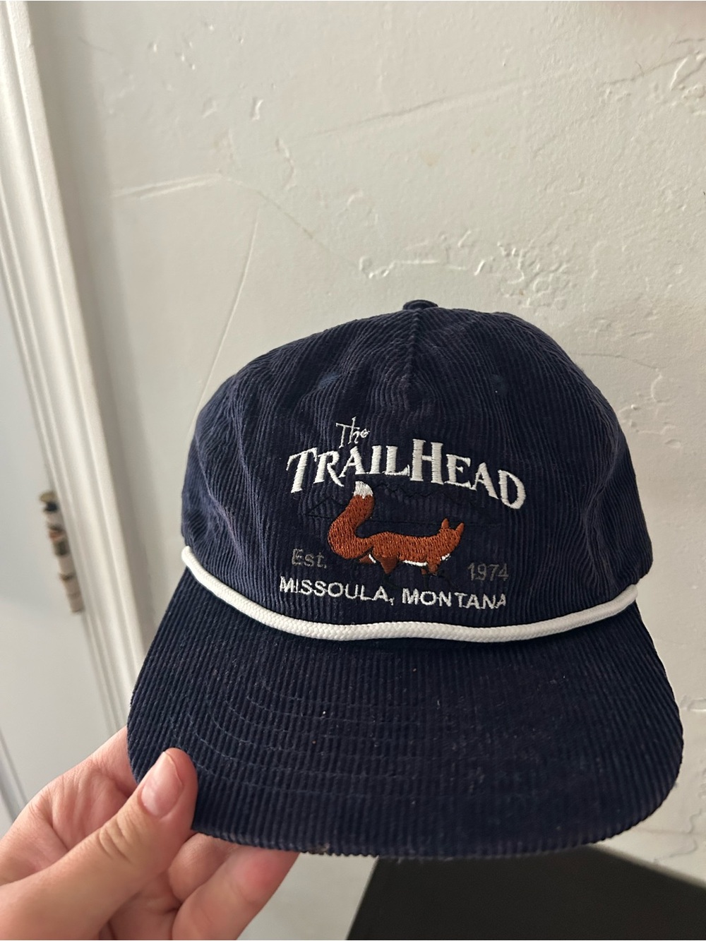 Trailhead Missoula corduroy trucker hat